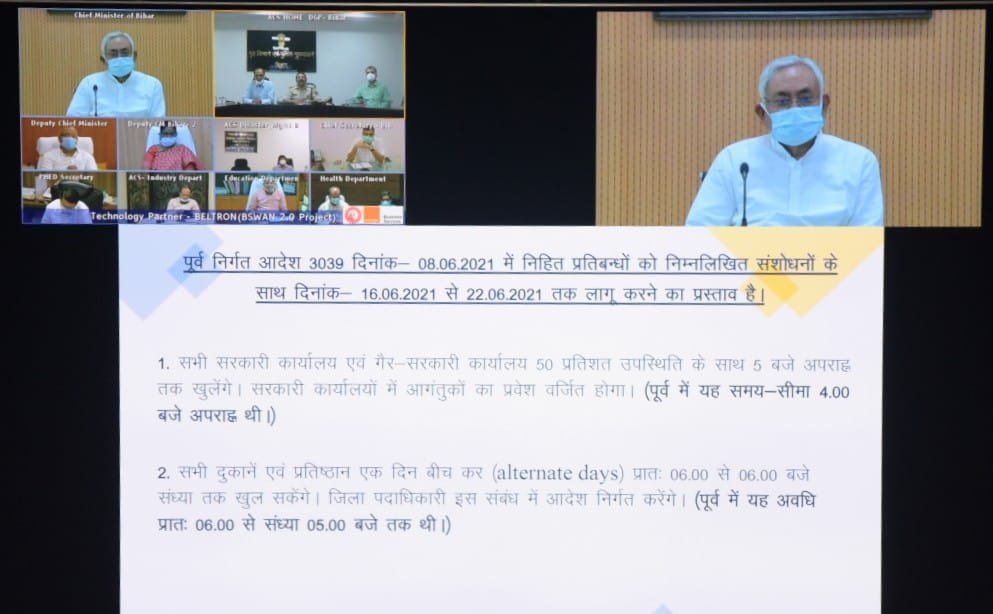 बिहार में अब रात 8 से सुबह 5 बजे तक NIGHT CURFEW