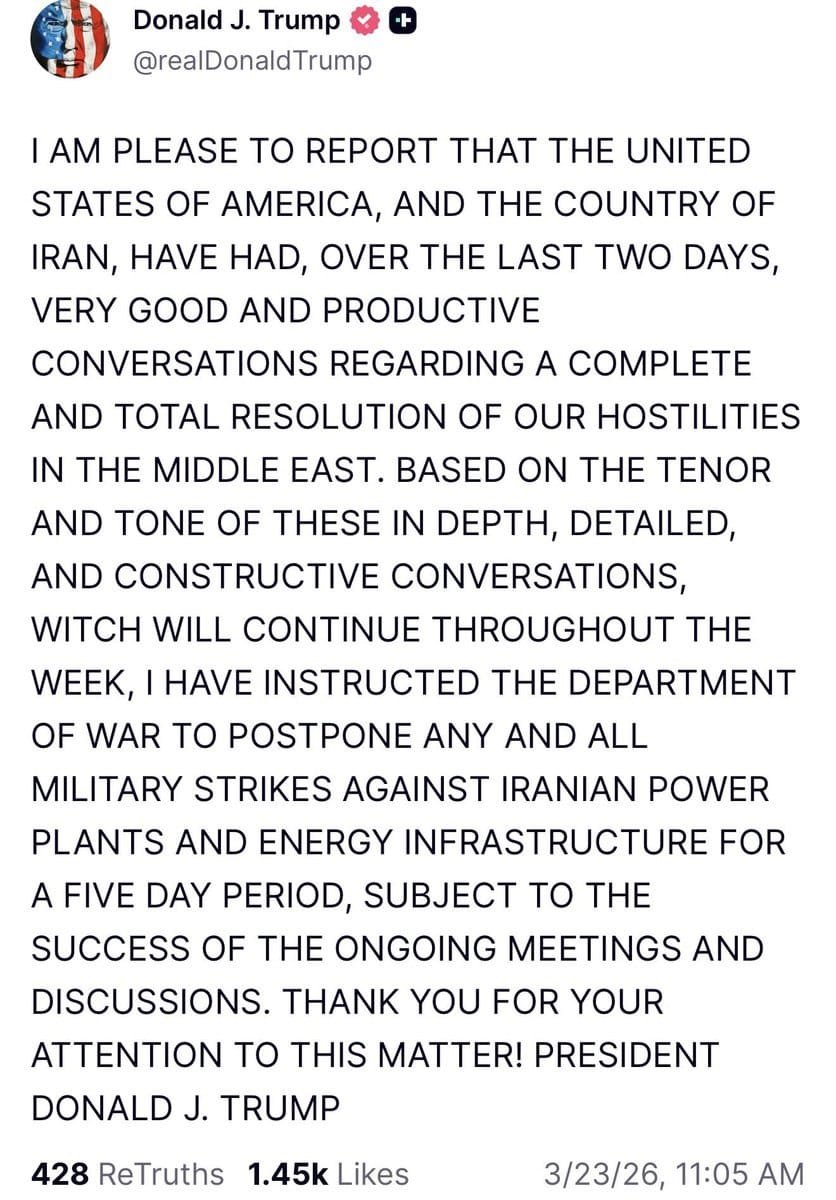 छ्पी-अनछपी: ट्रंप ढीले पड़े-ईरान अड़ा, शेयर बाजार एक साल के निचले स्तर पर